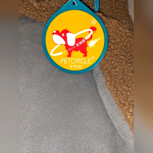 PETCIRCLE Dog Fuzzy Jacket With Crochet Hoodie - Picture 8 of 9